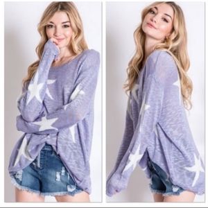 LAST ONE 😳 DISTRESSED STAR SWEATER